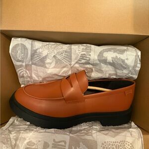 BNIB Camper Walden Men's Classic Loafers - Brown and Black US11/EU 45